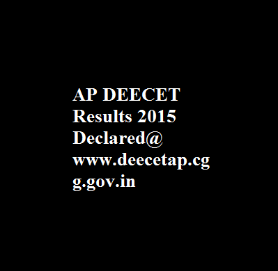 AP DEECET Results 2015 Declared
