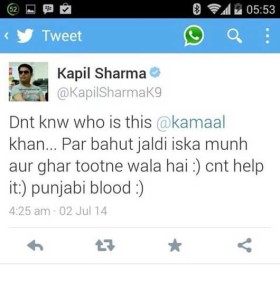 dont know krkby kapil