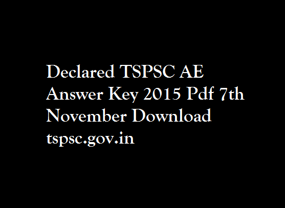 TSPSC-AE-Answer-Key-2015-7th-November